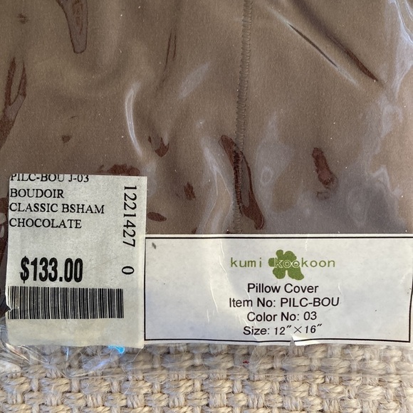 Kumi Kookoon Silk Pillow Sham 12x16 NWT as seen on Gossip Girl - Picture 4 of 6